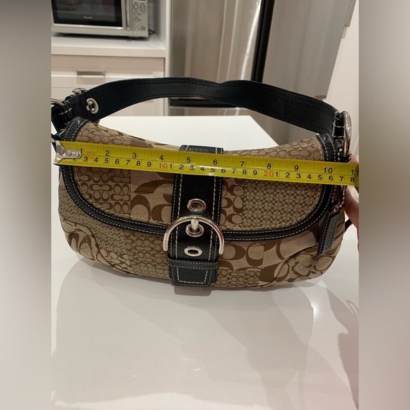 ✨New Y2K Coach Brown and Black Signature Patchwork Soho Shoulder Bag ✨ - Picture 7 of 17